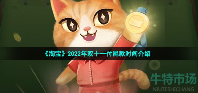 《淘宝》2022年双十一付尾款时间介绍