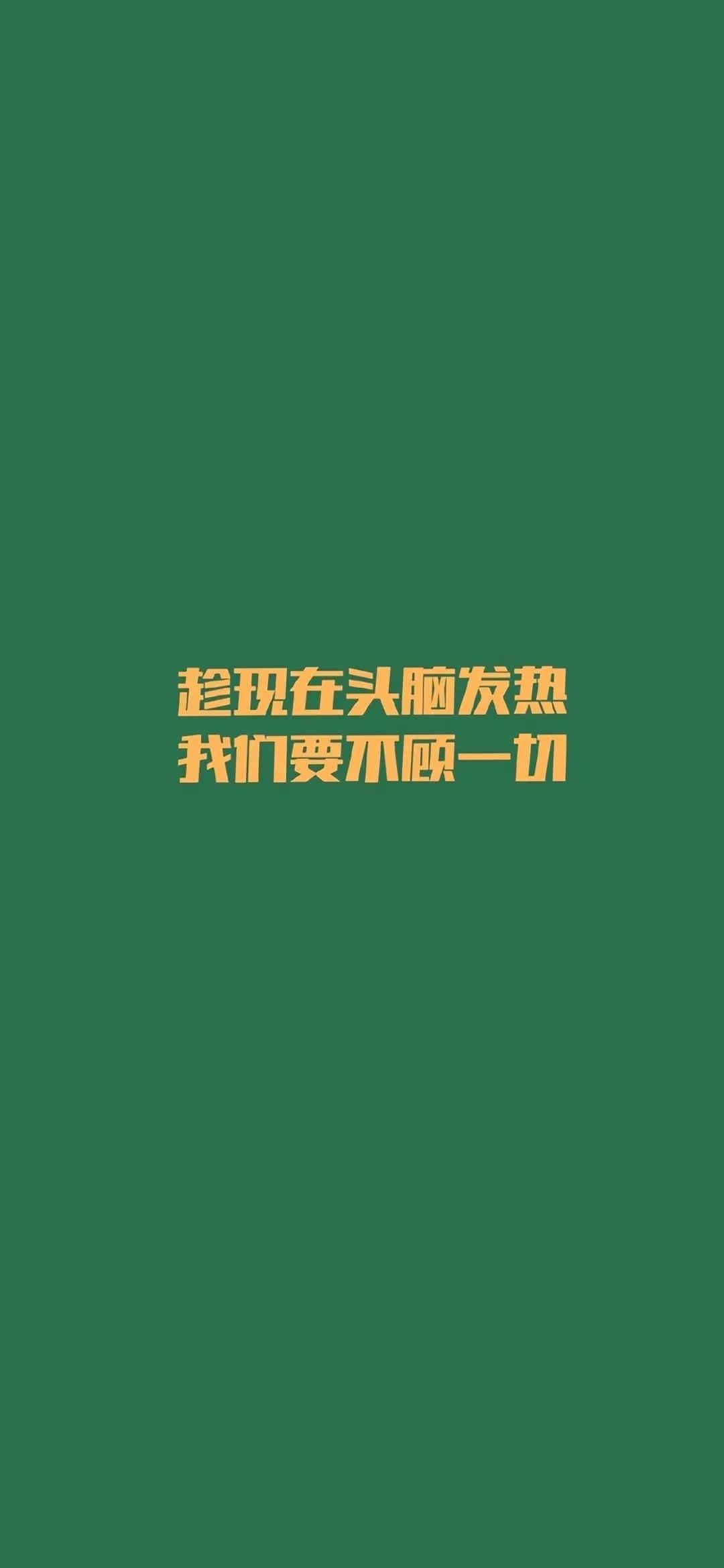 《抖音》趁现在头脑发热我们要不顾一切手机壁纸分享