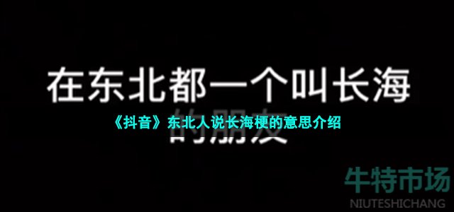 《抖音》东北人说长海梗的意思介绍