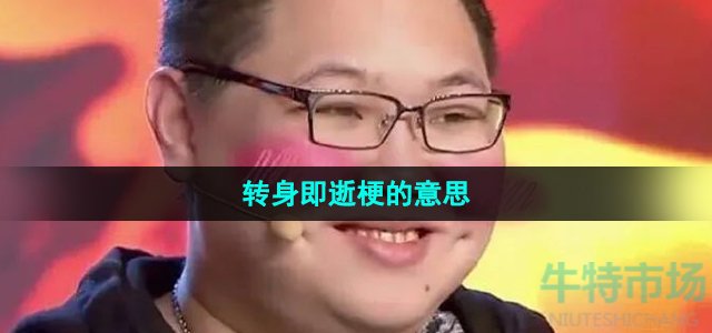 《抖音》转身即逝梗的意思介绍